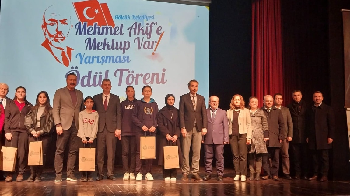 Mehmet Akif'e Mektup Var Konulu İlçe Yarışmasında Okulumuz Öğrencisi Eymen Gültepe'nin eseri seçildi