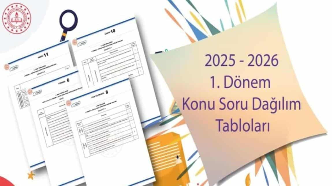 BİRİNCİ DÖNEM ORTAK YAZILI SINAVLARA YÖNELİK 